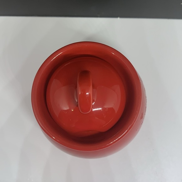 CHANTAL Red Sugar Bowl with lid - Picture 5 of 5